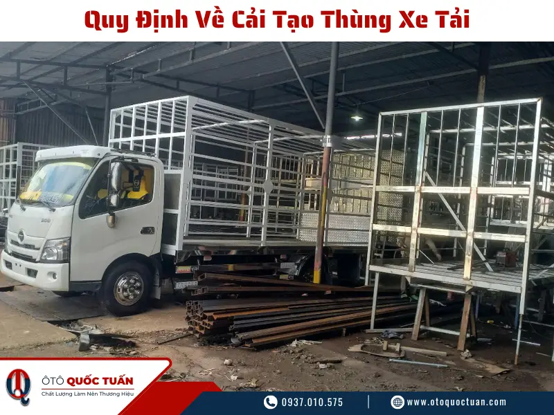 Quy định về cải tạo thùng xe tải mới nhất – Những điều cần biết 1 cai tao thung xe tai 2